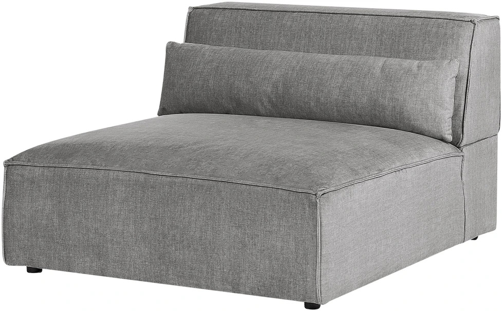 Beliani Trivietė modulinė sofa HELLNAR, pilka