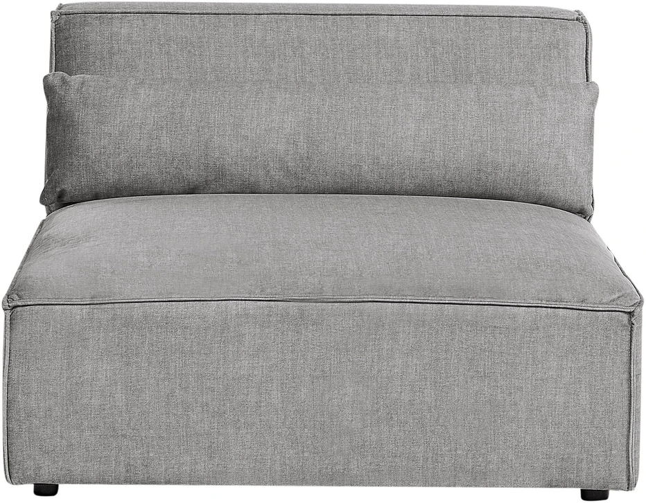 Beliani Trivietė modulinė sofa HELLNAR, pilka