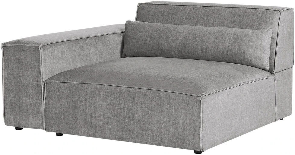 Beliani Trivietė modulinė sofa HELLNAR, pilka