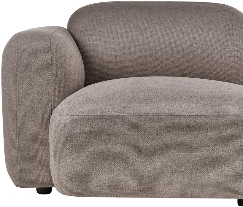 Beliani Trivietė sofa AFOSS smėlio ir pilkos spalvos