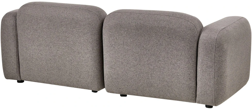 Beliani Trivietė sofa AFOSS tamsiai pilka