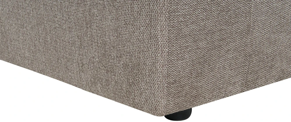 Beliani Trivietė sofa ALLA smėlio ir pilkos spalvos