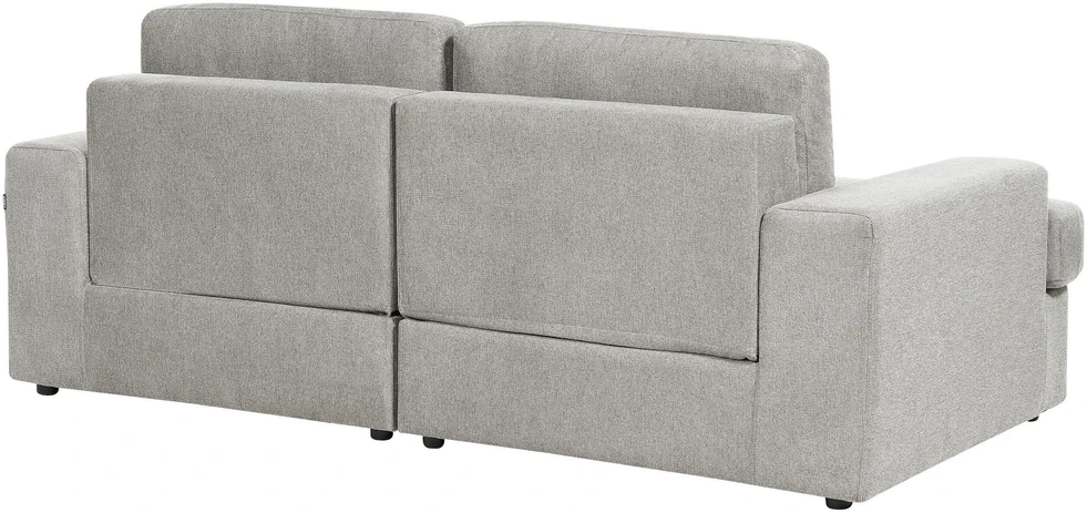 Beliani Trivietė sofa ALLA šviesiai pilka