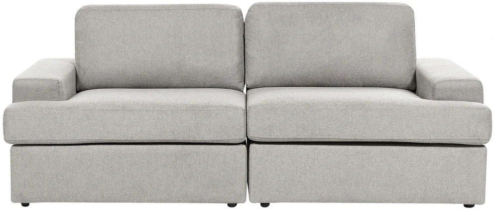 Beliani Trivietė sofa ALLA šviesiai pilka