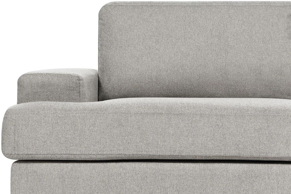 Beliani Trivietė sofa ALLA šviesiai pilka