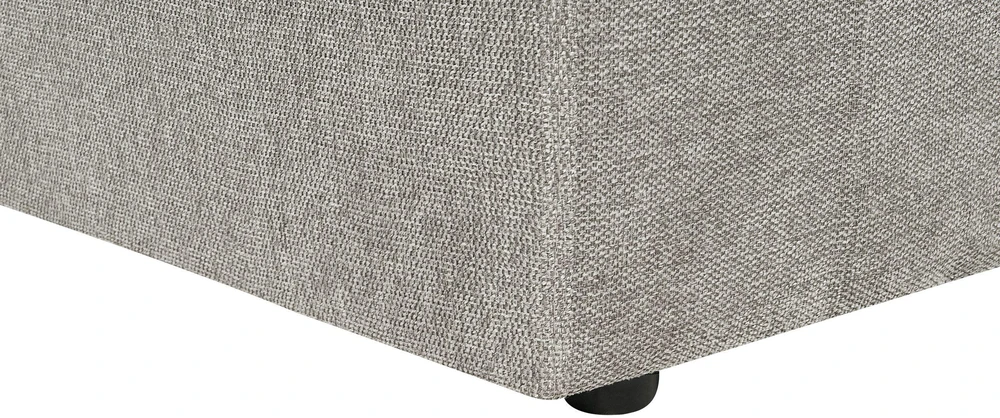 Beliani Trivietė sofa ALLA šviesiai pilka