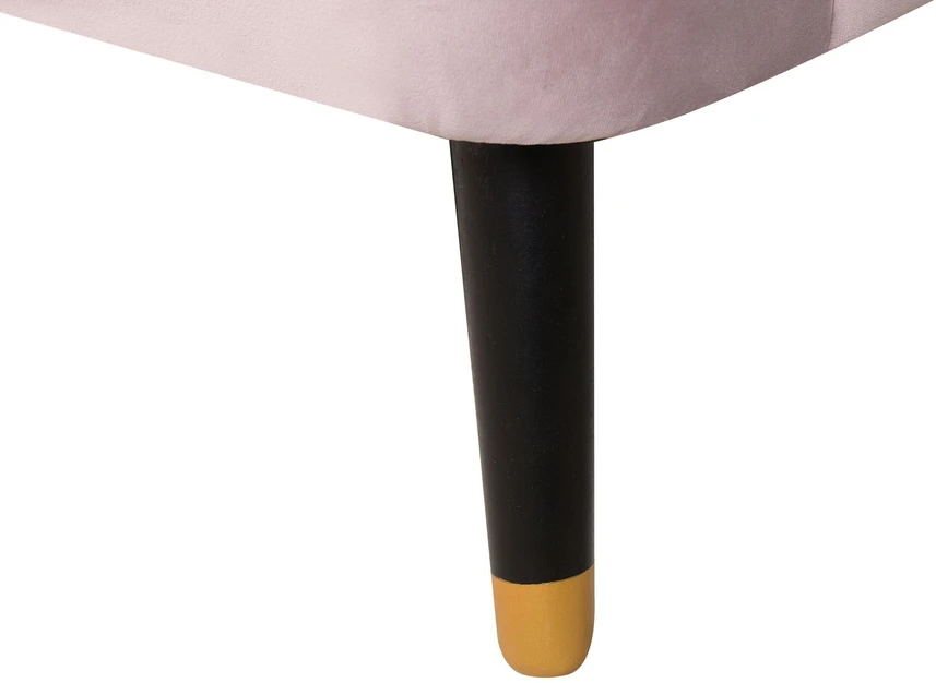 Beliani Trivietė sofa ALSVAG veliūrinė, rožinė