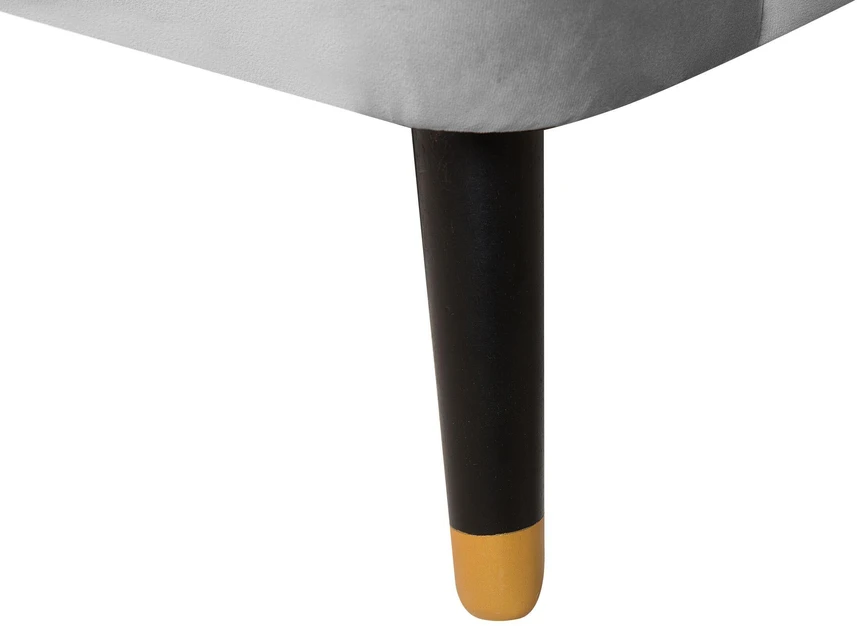 Beliani Trivietė sofa ALSVAG veliūrinė šviesiai pilka
