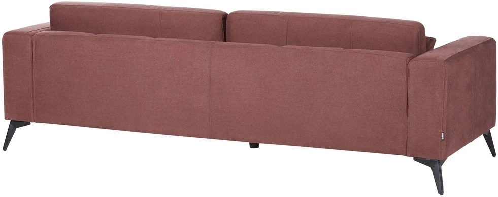 Beliani Trivietė sofa ANGE Burgundinė