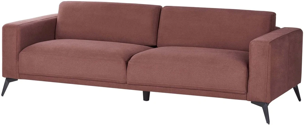 Beliani Trivietė sofa ANGE Burgundinė