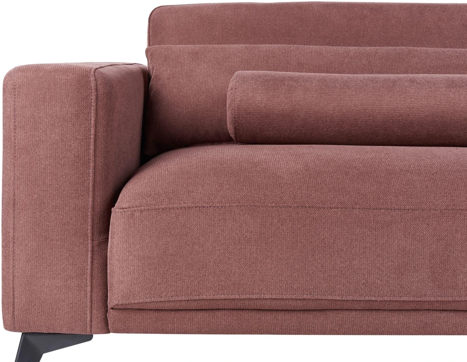 Beliani Trivietė sofa ANGE Burgundinė