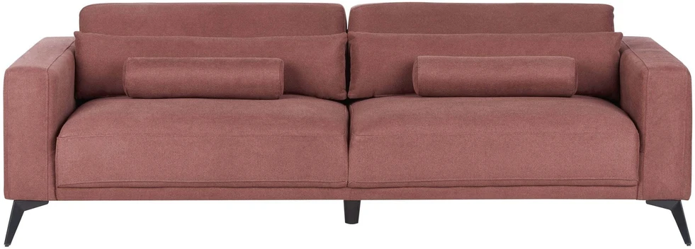Beliani Trivietė sofa ANGE Burgundinė