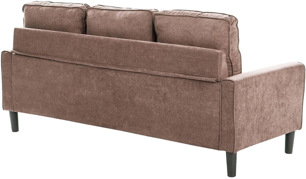 Beliani Trivietė sofa AVESTA, ruda, su otomanu