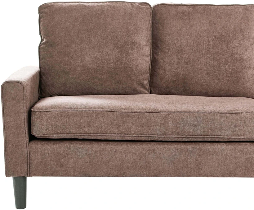 Beliani Trivietė sofa AVESTA, ruda, su otomanu