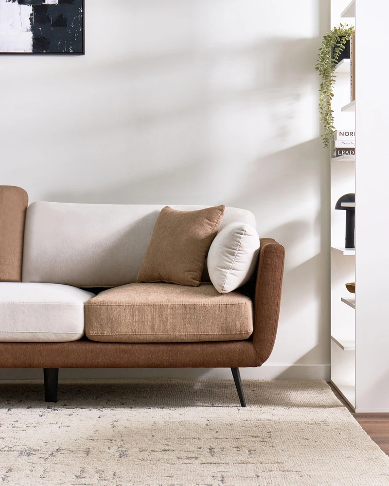 Beliani Trivietė sofa BOLGA ruda