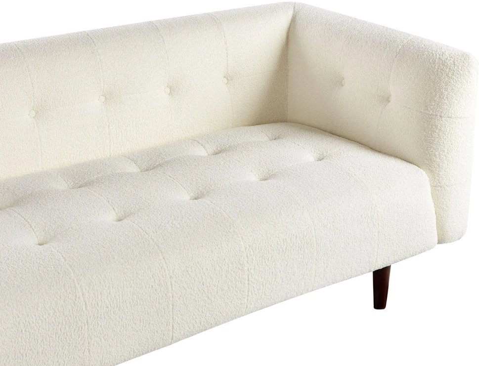 Beliani Trivietė sofa BYSKE Bouclé, balta
