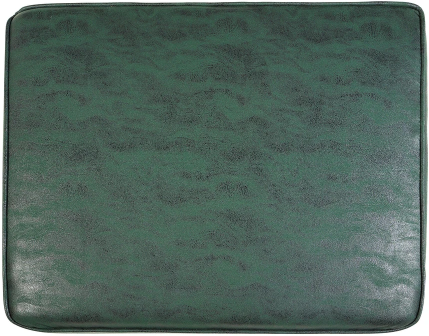 Beliani Trivietė sofa CHESTERFIELD iš ekologiškos odos, žalia