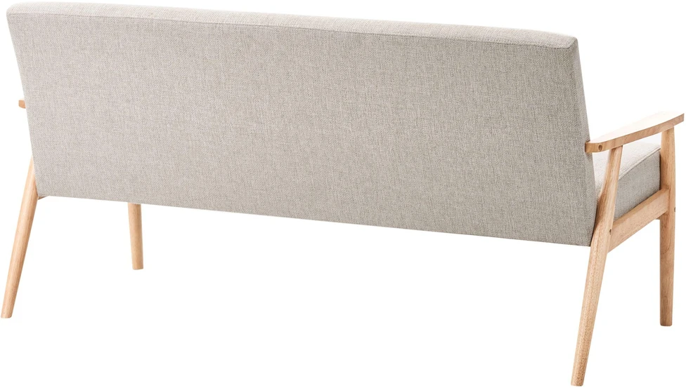Beliani Trivietė sofa ESRUM šviesiai ruda / pilka