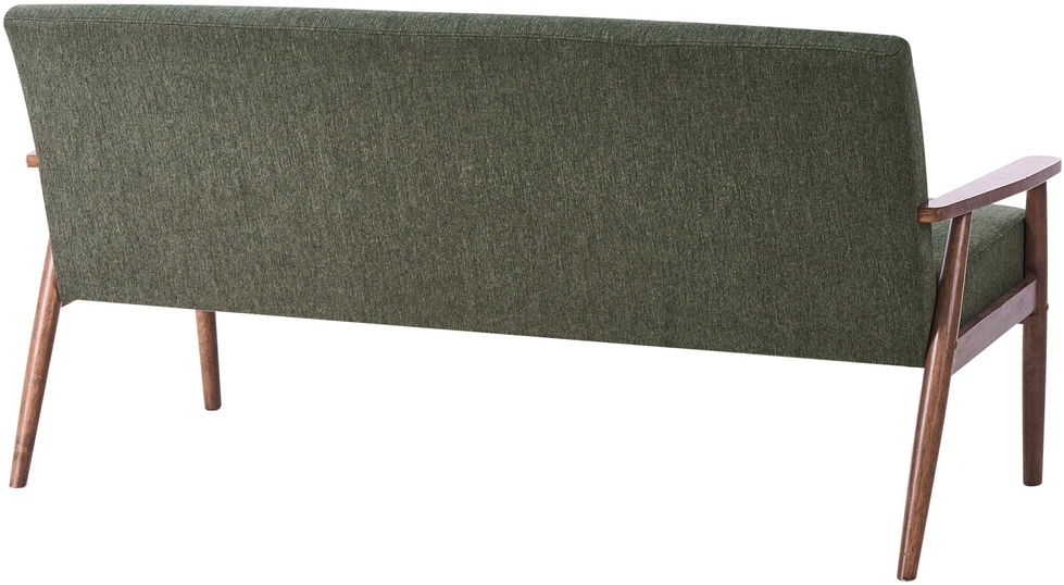 Beliani Trivietė sofa ESRUM tamsiai ruda / žalia