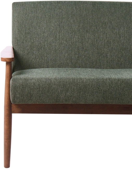Beliani Trivietė sofa ESRUM tamsiai ruda / žalia