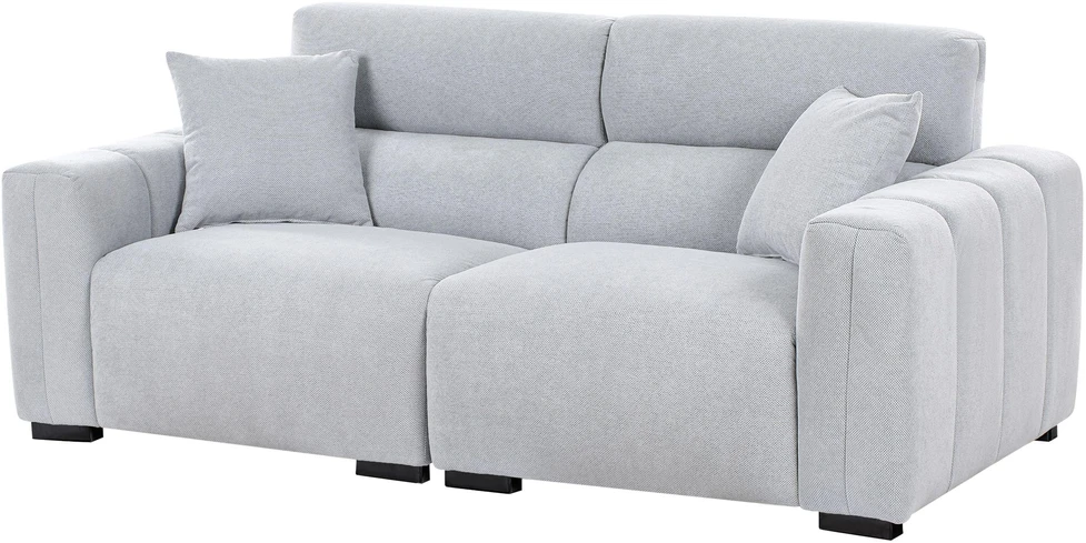 Beliani Trivietė sofa FAUSKAN Mėlyna