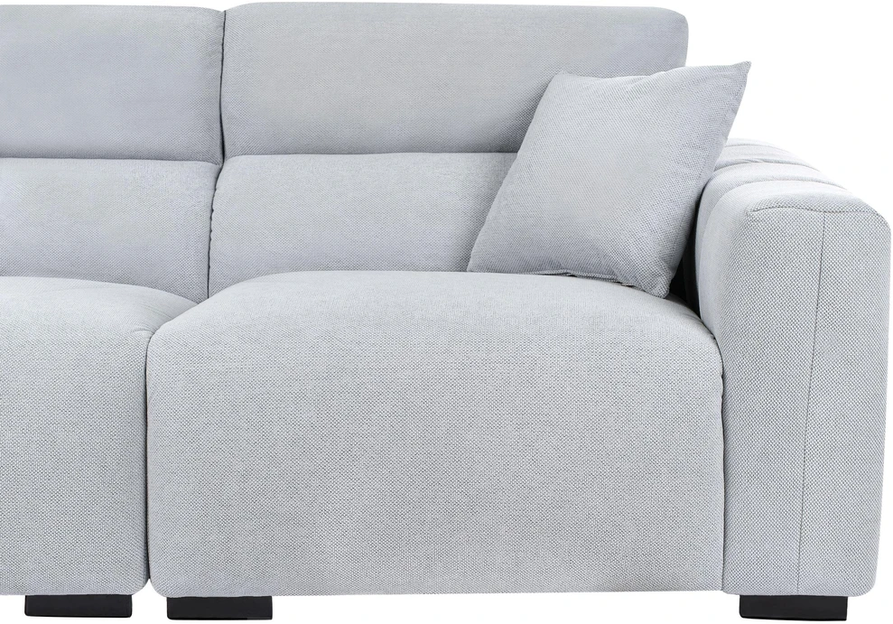 Beliani Trivietė sofa FAUSKAN Mėlyna