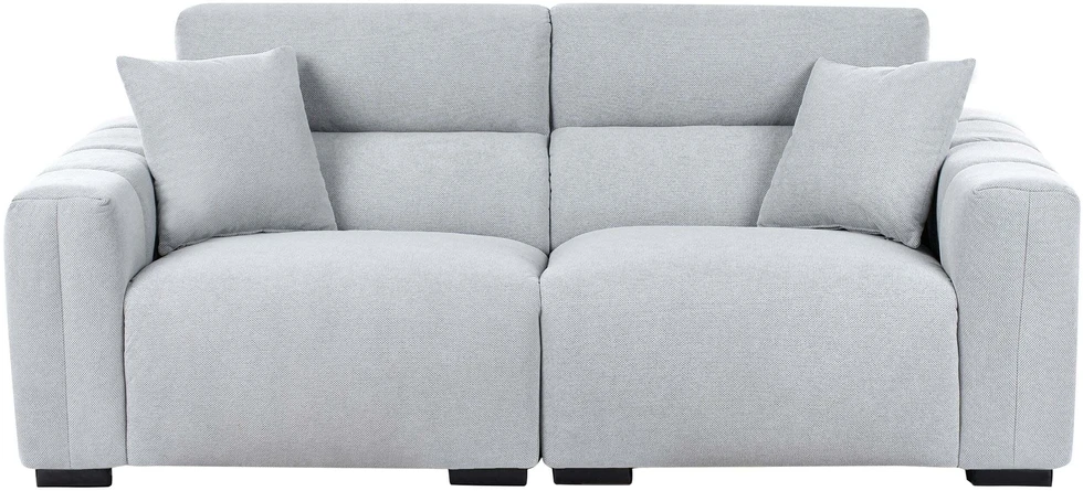 Beliani Trivietė sofa FAUSKAN Mėlyna