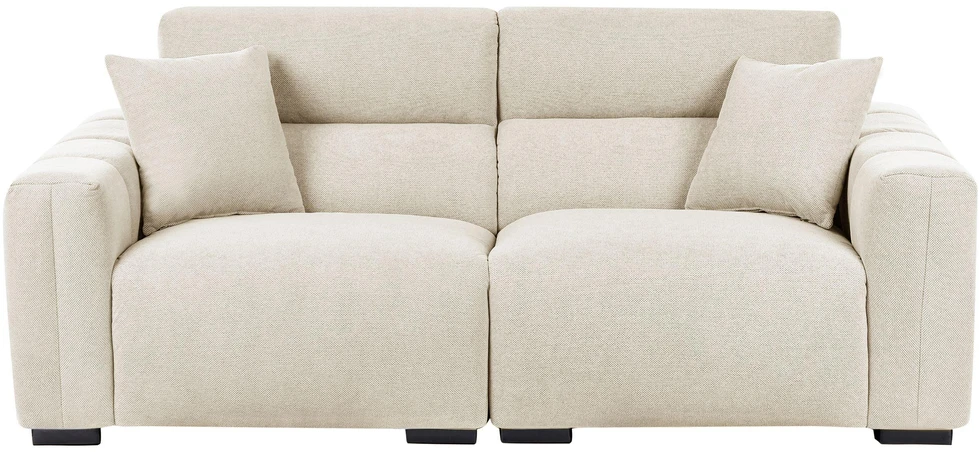 Beliani Trivietė sofa FAUSKAN šviesiai smėlio spalvos