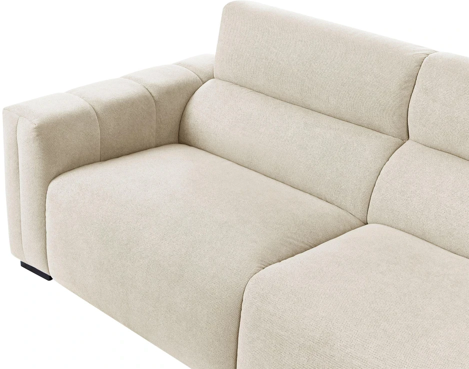 Beliani Trivietė sofa FAUSKAN šviesiai smėlio spalvos