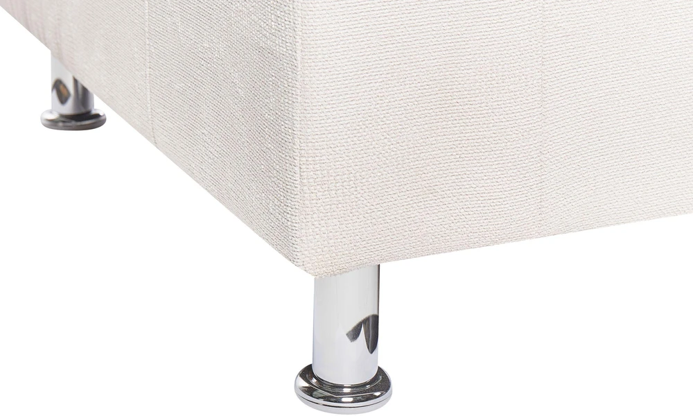 Beliani Trivietė sofa FLORO, šenilas, balta