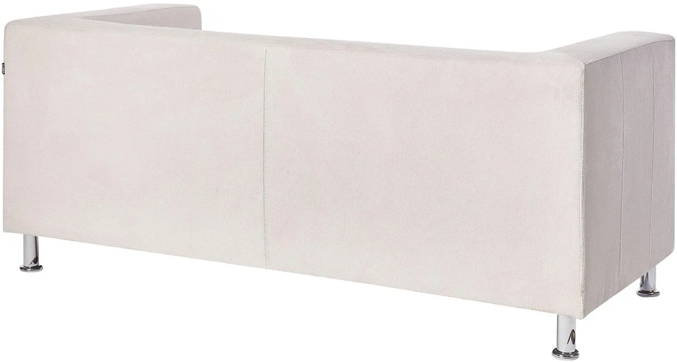 Beliani Trivietė sofa FLORO, šenilas, balta