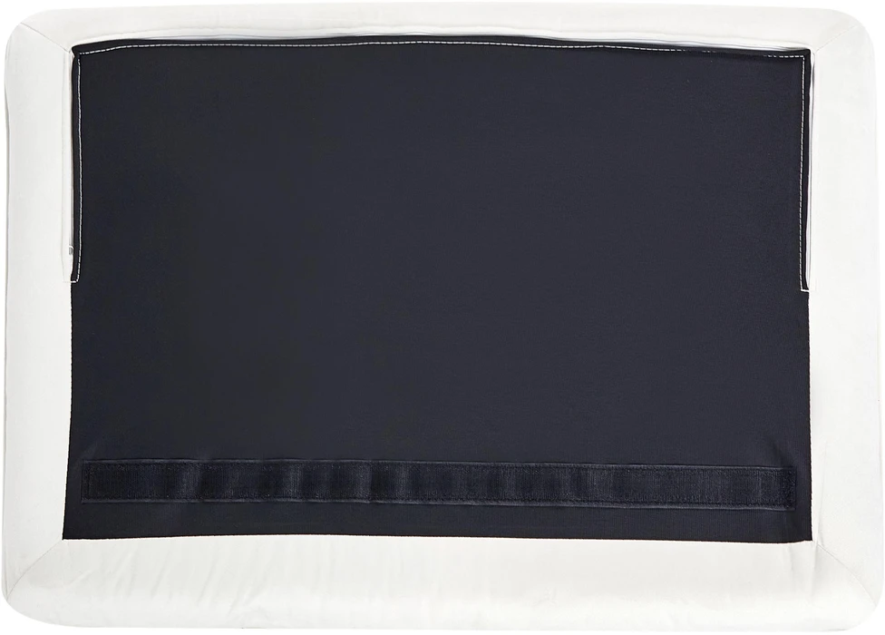 Beliani Trivietė sofa FREDERICA, veliūras, kreminė balta