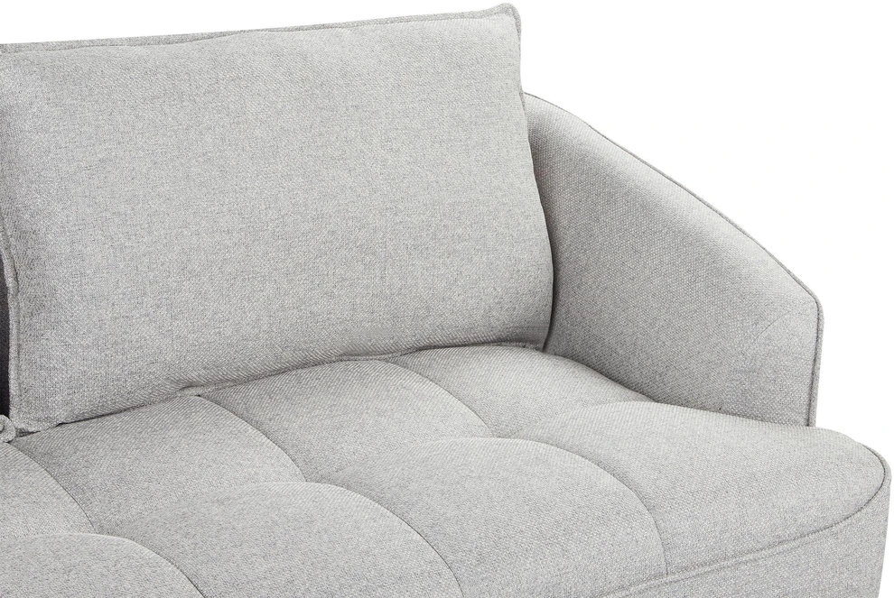 Beliani Trivietė sofa HOBRO šviesiai pilka