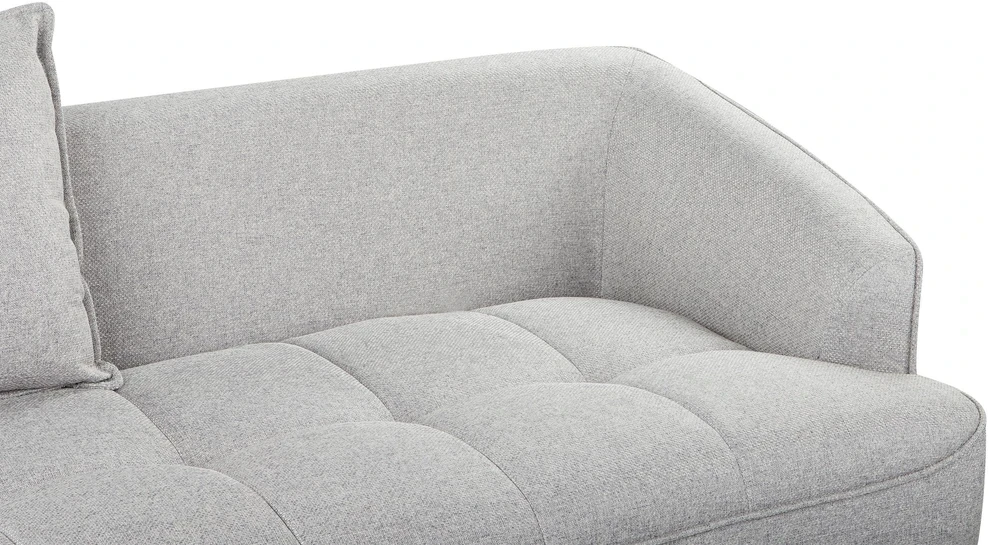 Beliani Trivietė sofa HOBRO šviesiai pilka