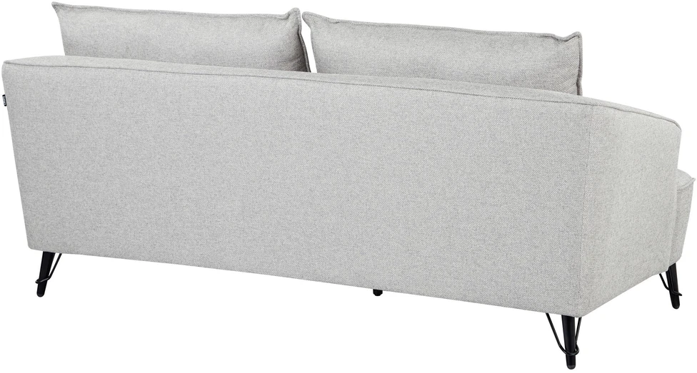 Beliani Trivietė sofa HOBRO šviesiai pilka