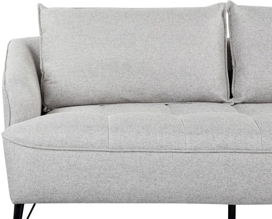 Beliani Trivietė sofa HOBRO šviesiai pilka
