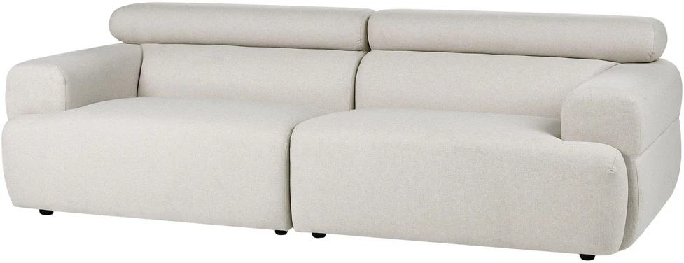 Beliani Trivietė sofa HOVDEN, kreminė balta