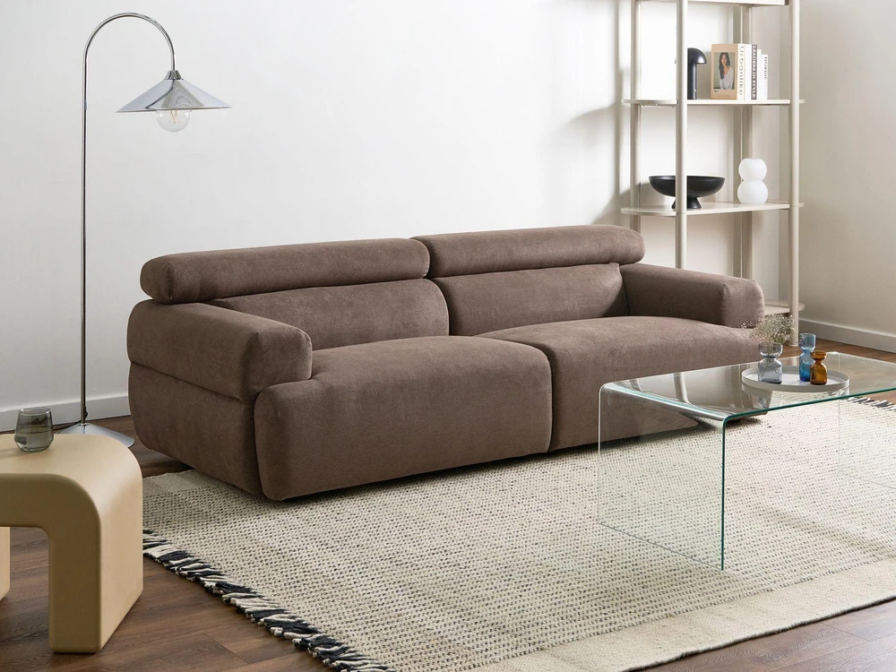 Beliani Trivietė sofa HOVDEN ruda