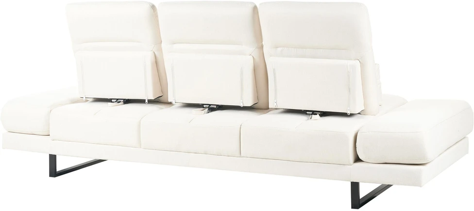 Beliani Trivietė sofa IKAST, kreminė