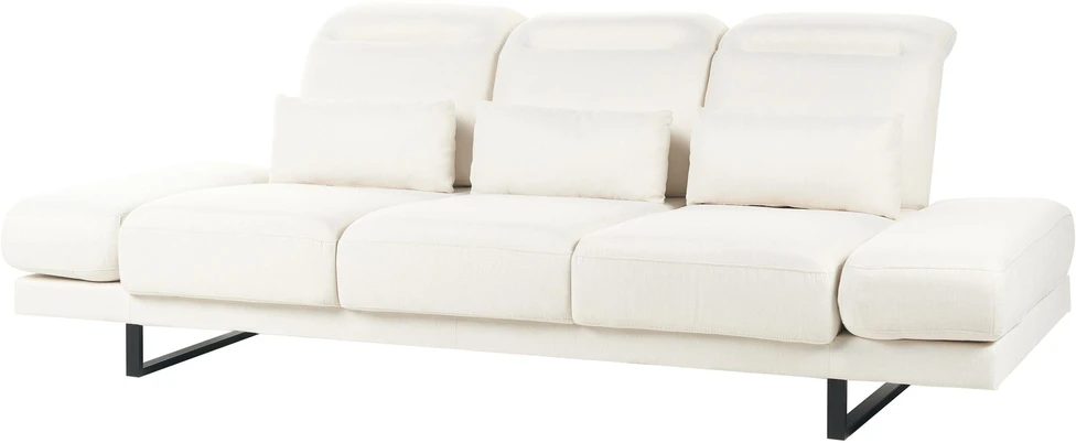 Beliani Trivietė sofa IKAST, kreminė