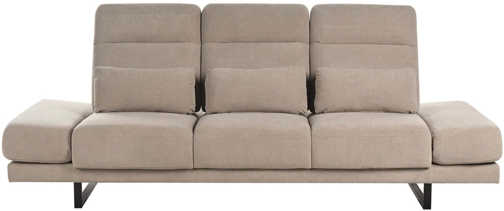 Beliani Trivietė sofa IKAST smėlio ir pilkos spalvos