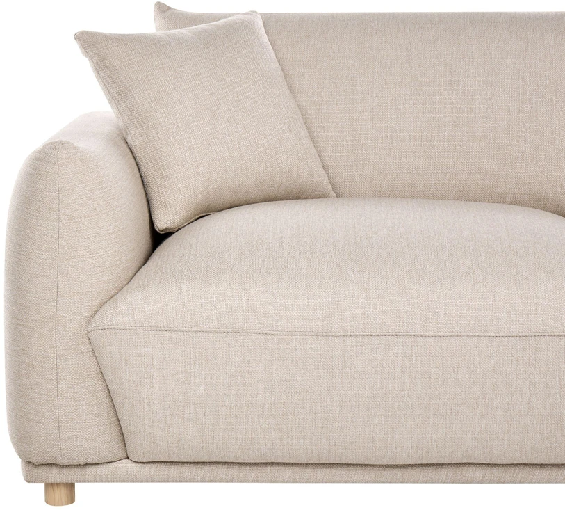 Beliani Trivietė sofa JUBEK, smėlio spalvos