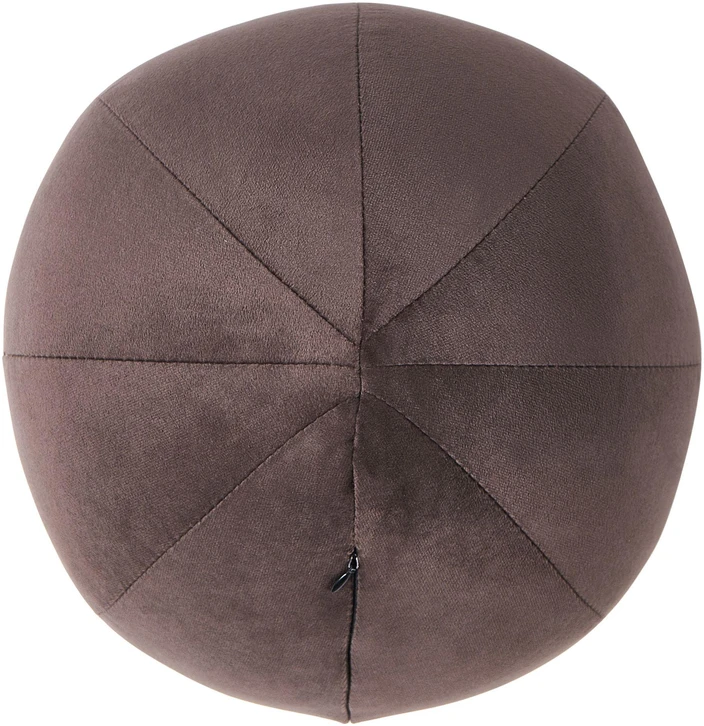 Beliani Trivietė sofa LEIREN, veliūrinė, tamsiai ruda