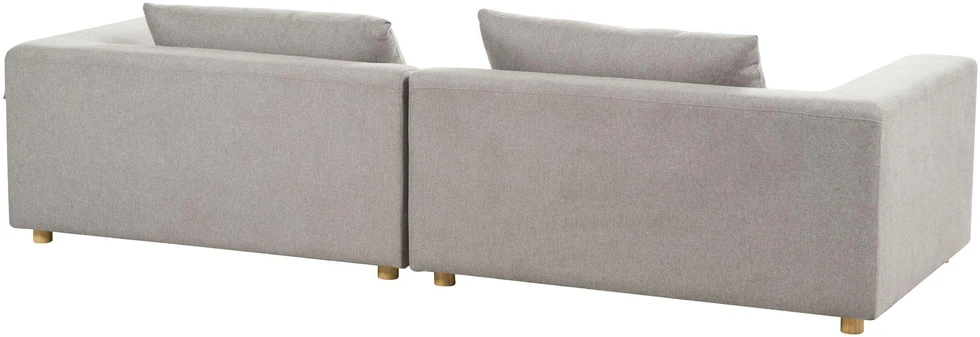 Beliani Trivietė sofa LERMON šviesiai pilka