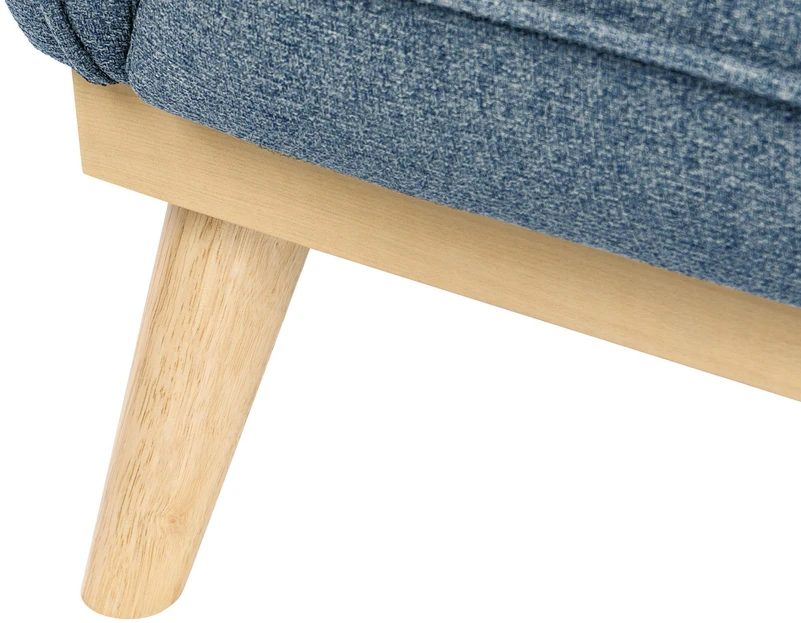 Beliani Trivietė sofa LJUNG, mėlyna