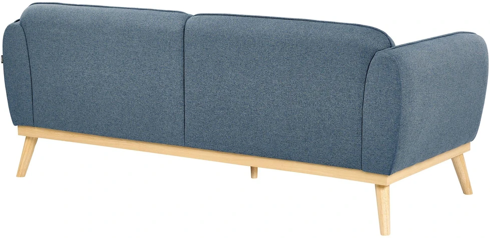 Beliani Trivietė sofa LJUNG, mėlyna