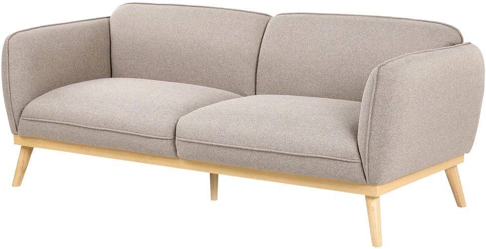 Beliani Trivietė sofa LJUNG, šviesiai ruda
