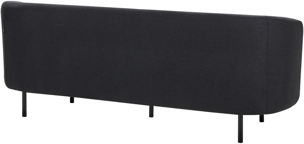 Beliani Trivietė sofa LOEN juoda