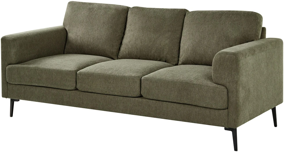 Beliani Trivietė sofa LOUSTO Žalia