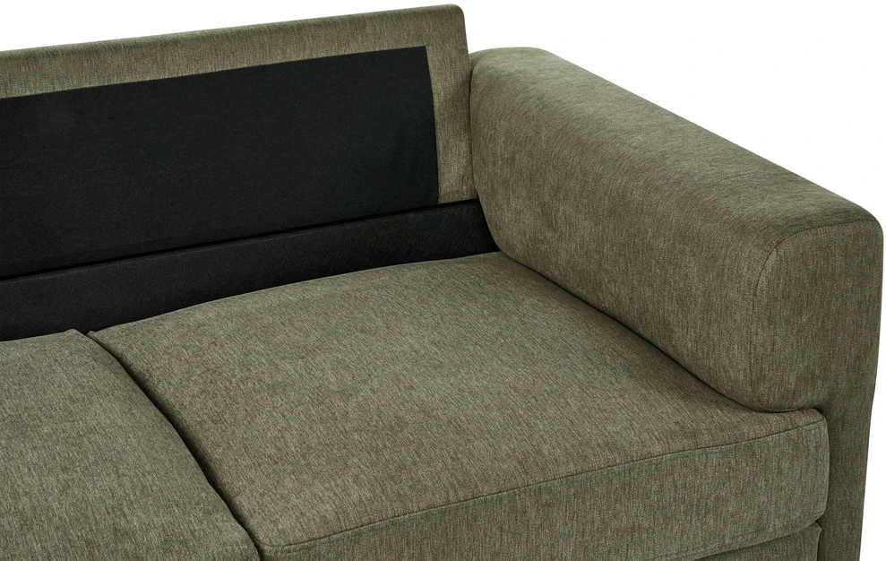 Beliani Trivietė sofa LOUSTO Žalia